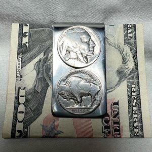 Buffalo Indian Head Nickels Money Clip
